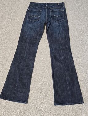 7 For All Mankind Organic Dark Blue Boot cut Jeans Size 25